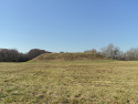 The east face of the platform mound.