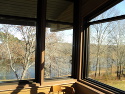 View of the lake from the restaurant.