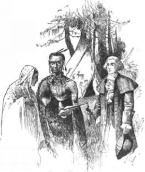 Coosaponakeesa interprets for Tomo-chi-chi and Oglethorpe