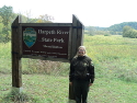 Park Ranger Lisa Housholder conducts the Mound Bottom hikes.