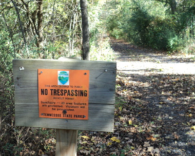 Public access to Mound Bottom is restricted to guided hikes conducted by park rangers.