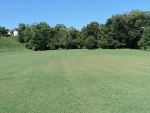 Pleasant Run Park has a big grassy area on the north side of Hwy 64