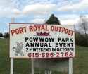 A powwow is held across the river from the park every year.