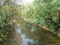 Sulfur Fork Creek as seen from the Pratt Truss bridge.